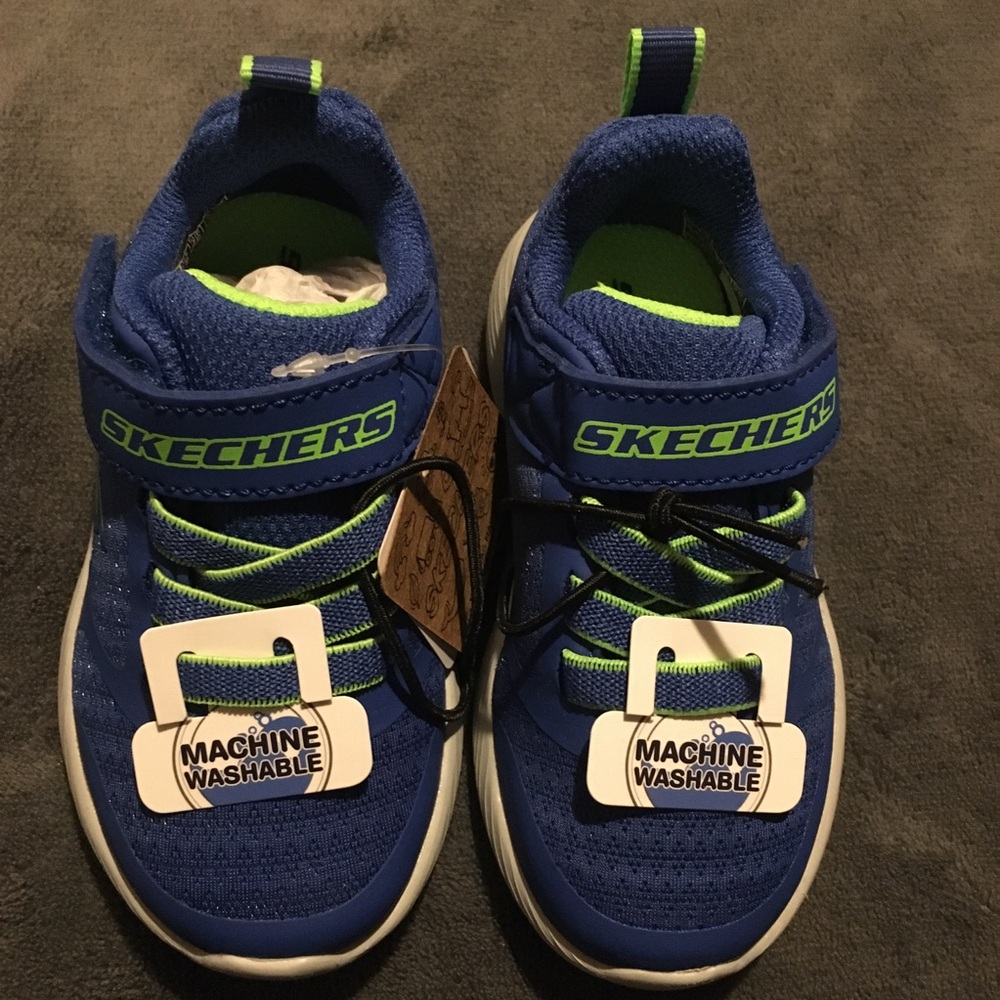 Skechers Kids Blue and Green Shoes